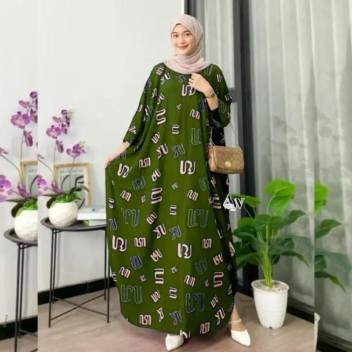 Kaftan Hana warna Army