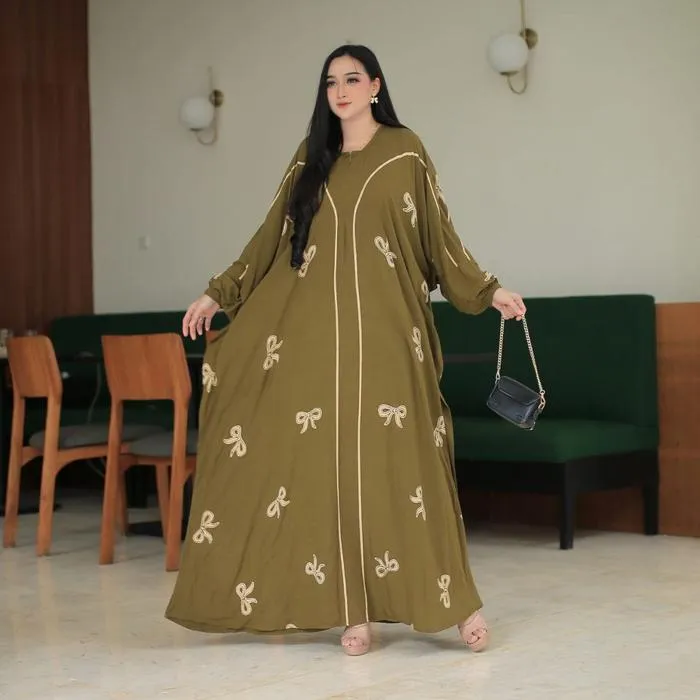 Kaftan Pita warna Army
