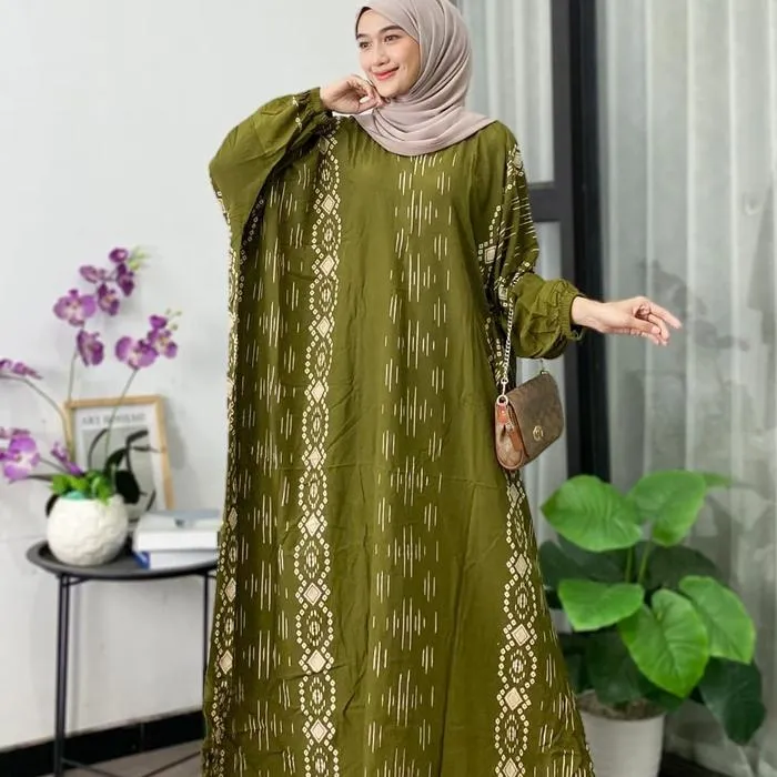 Kaftan Lidi warna Army
