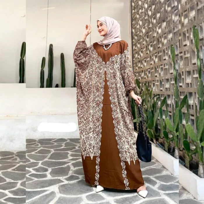 Kaftan Alexa warna Cokelat