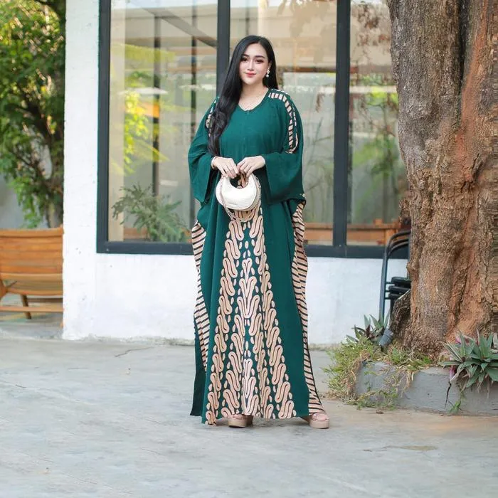 Kaftan Jogja warna Hijau Botol
