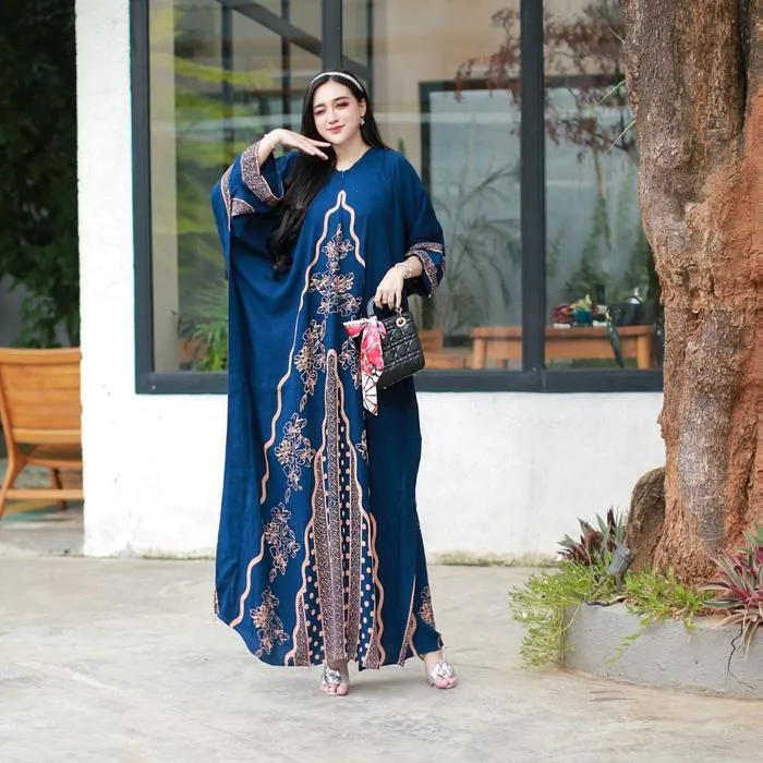 Kaftan India warna Navy