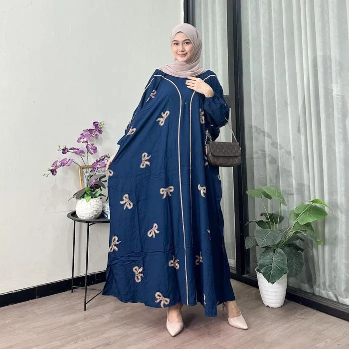 Kaftan Pita warna Navy